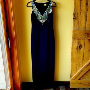 Adrianna Papell embroidered Gown